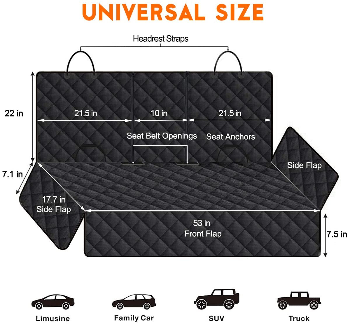 Evamoa Seat Cover- Seat Protection for Dogs & Kids