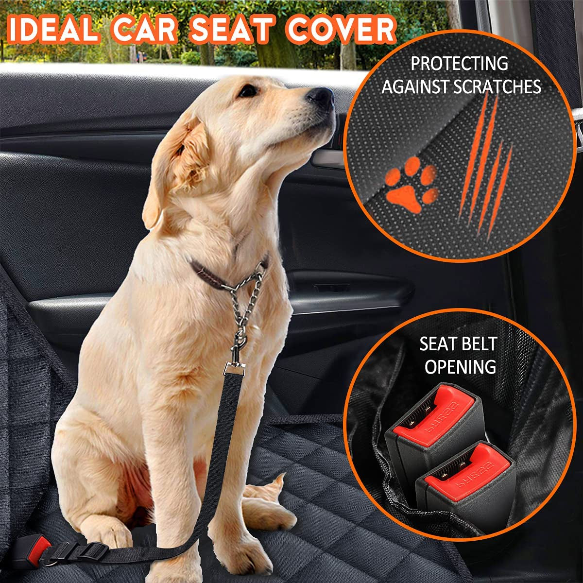 Evamoa Seat Cover- Seat Protection for Dogs & Kids